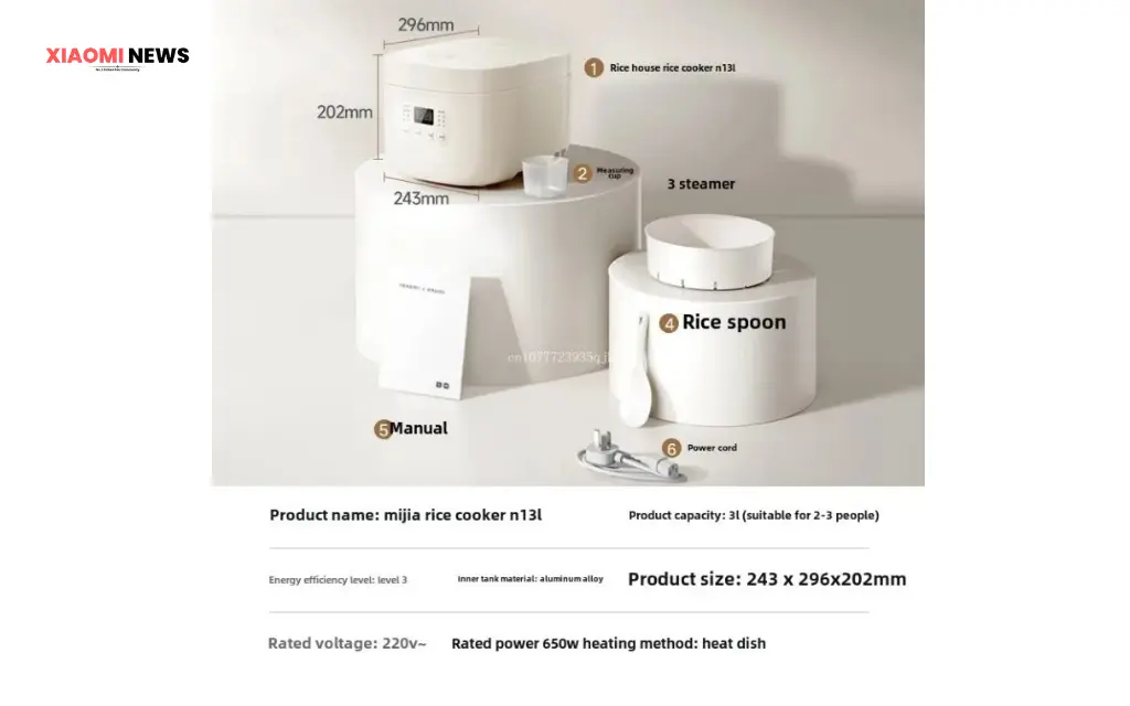 Xiaomi Mijia Rice Cooker N1 4L Energy Saving Edition
