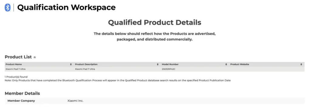 What does the Bluetooth and charging certification reveal